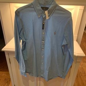Ralph Lauren slim L  optic blue button down